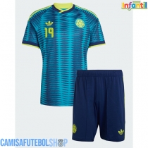 Camisa de time de futebol Colômbia Rafael Santos Borre #19 Replicas 2º Equipamento Infantil Mundo 2026 Manga Curta (+ Calças curtas)